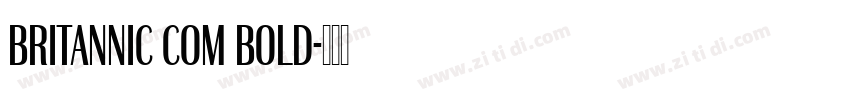 Britannic Com Bold字体转换